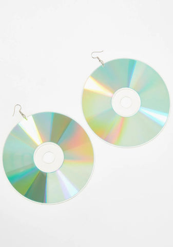Peep My Mixtape CD Earrings