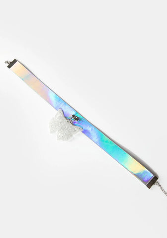 Butterfly Daze Holographic Choker