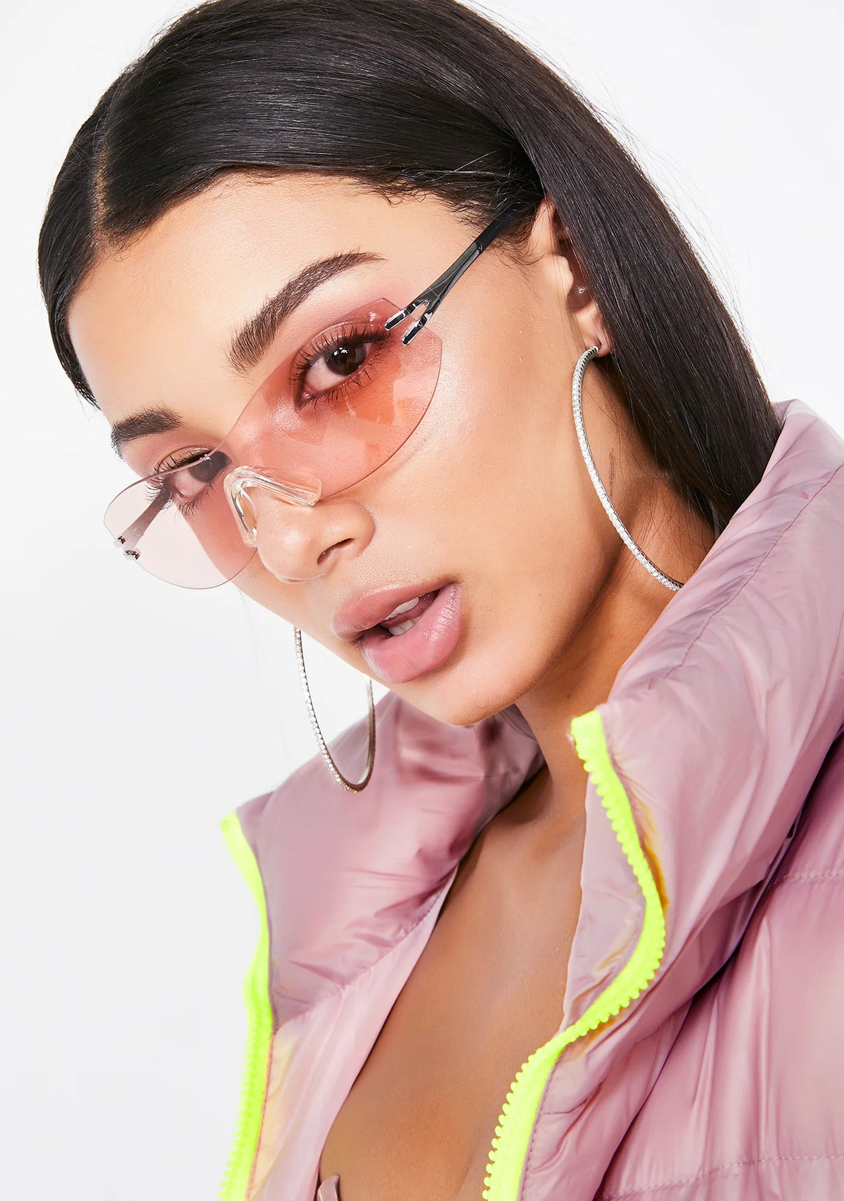 Above The Clouds Clear Sunglasses