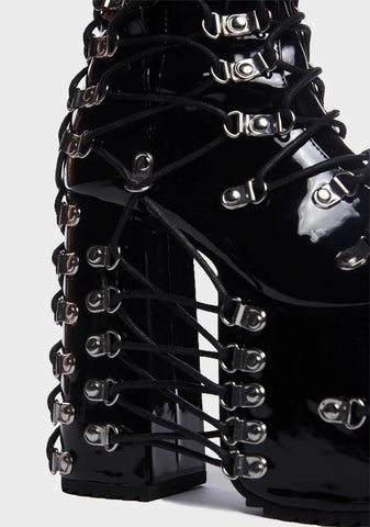 Trapped In Despair Platform Boots