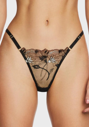 Aria Lace Strap Thong