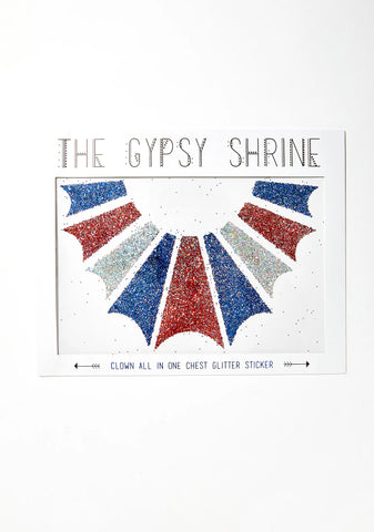 Clown Body Glitter Stickers