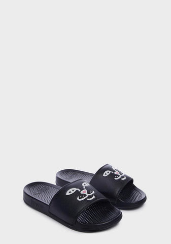 Black Lord Nermal Face Slides