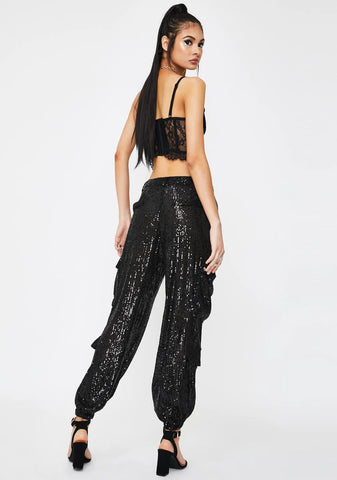 Cypress Sequin Cargo Pants