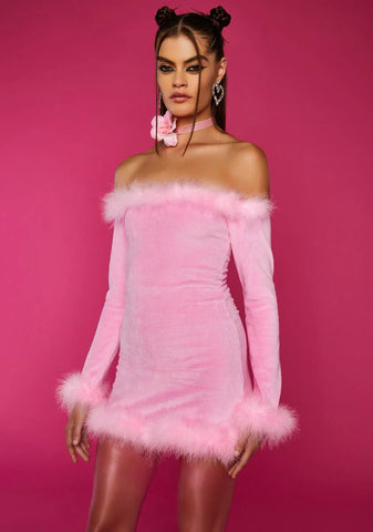 Sweet Fantasies Forever Velour Dress