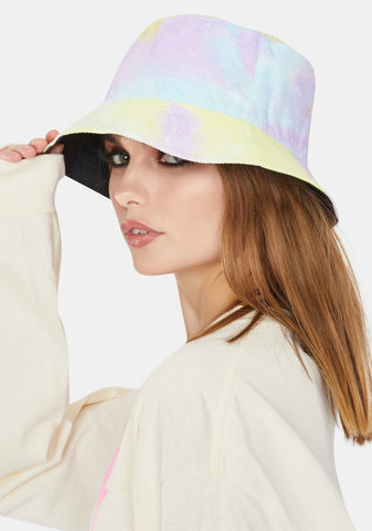 Back In The Groove Reversible Tie Dye Bucket Hat