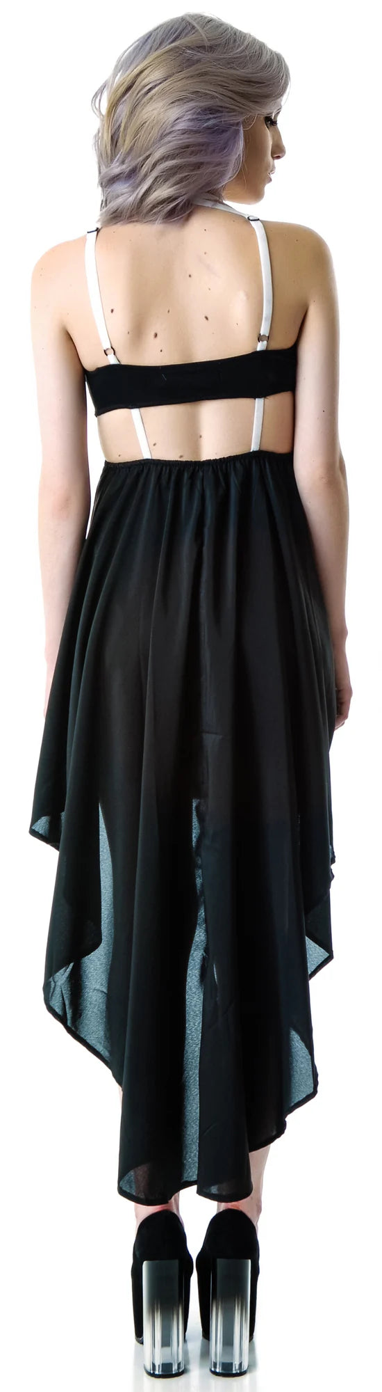 Stringing Ya Along Cage Cut Out Dress