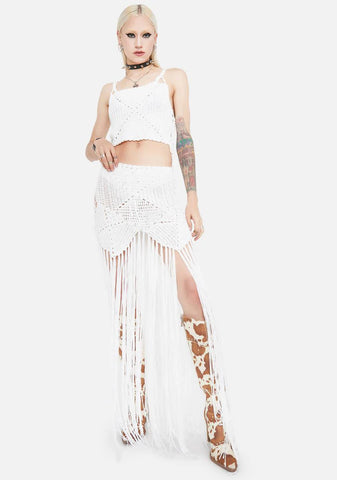 Twirl Me Crochet Skirt Set