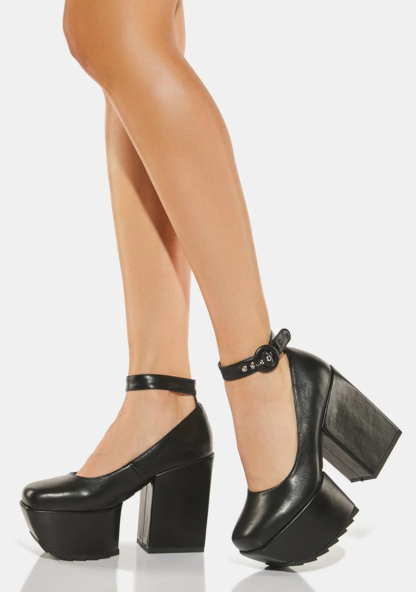 Black Intoxicated Platform Heels