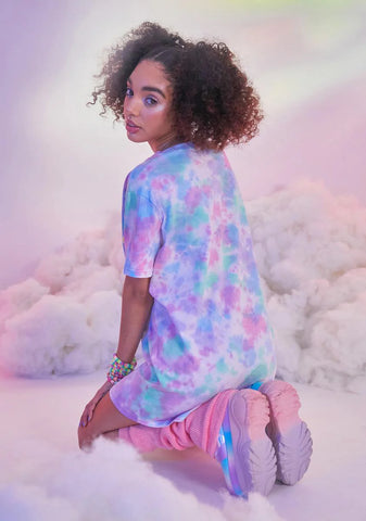 L.U.V Luv You Tie Dye Graphic Tee