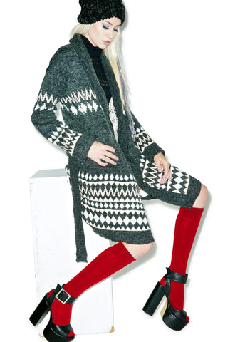 Sweet Like Chocolate Cardigan - Gray