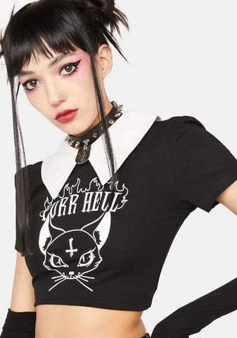 Purr Hell Crop Top
