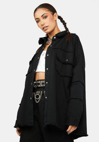 Showoff Skull Denim Jacket