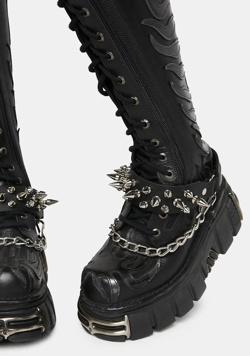 Mix Spiked Boot Straps Set