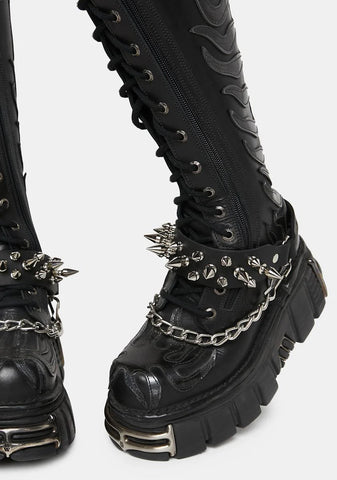 Mix Spiked Boot Straps Set
