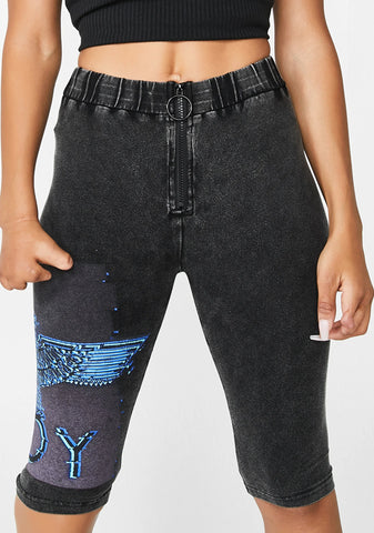 Onyx Boy Eagle Glitch Cycling Shorts