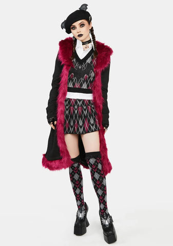 The Vein Whisperer Fur Trim Duster