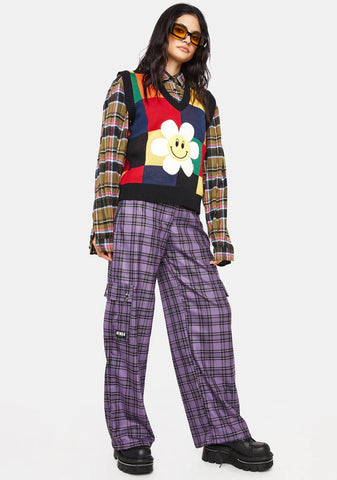 Harlow Plaid Utility Pants