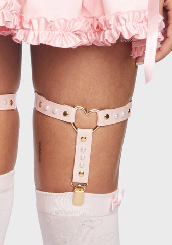 Blessed Hearts Garter Set