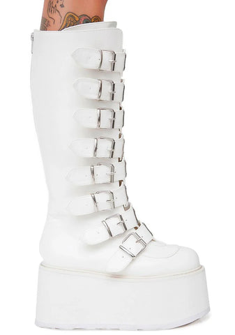 Damned-318 Platform Knee High Boots