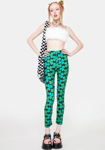 Looking For Ya Clover Print Leggings