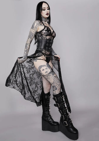 Spirit Of Late Lace Maxi Dress