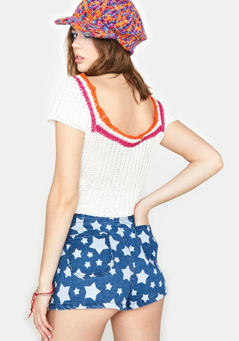 National Anthem Denim Shorts