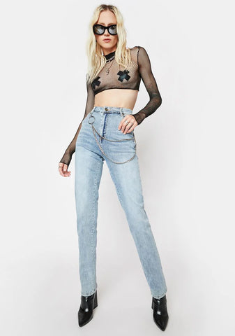 Waste His Time High Waisted Jeans