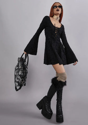 Beyond The Woods Bell Sleeve Dress