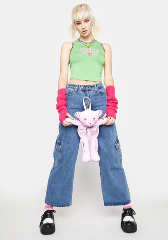 Deliah Low Rise Cargo Jeans