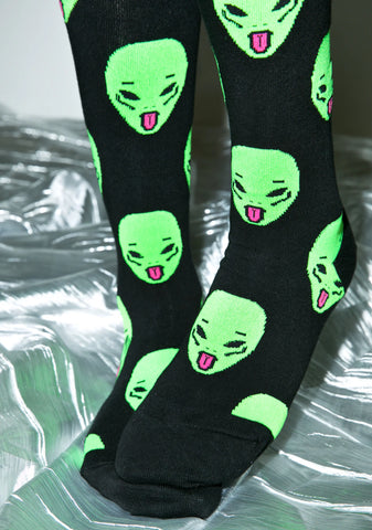 Ayy LMAO Over The Knee Socks