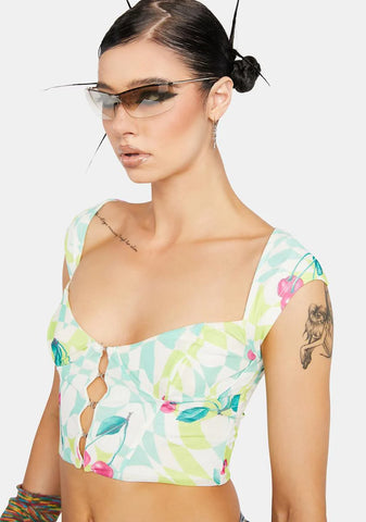Mint Cherry Bradlee Corset Top