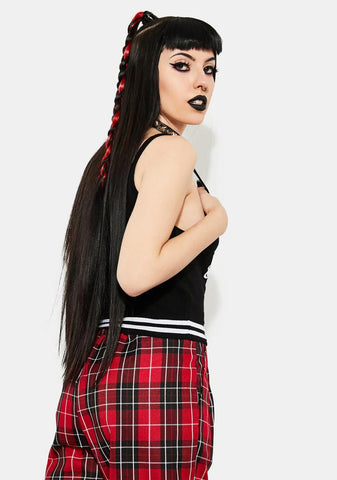 Famous Last Words Intarsia Knit Tank