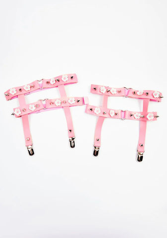 At Ur Own Risk Flower Garters