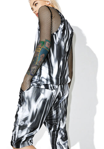Liquid Silver Shorts