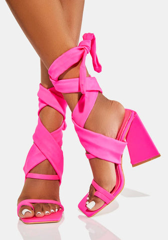 Super Dramatic Wrap Heels