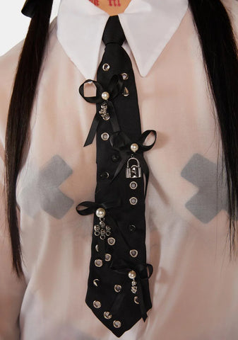 Cute Punk Metal Tie