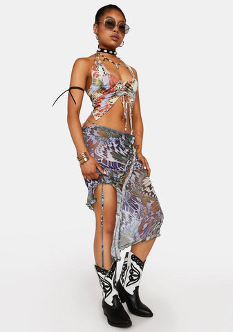 Volare Lace-Up Skirt