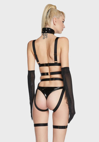 x Bettie Page Fringe Gloves