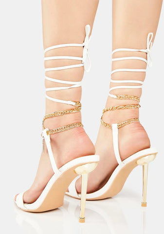 Key To Success Lace-Up Heels
