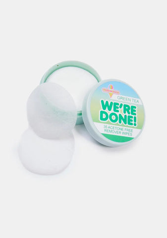 We’re Done! Green Tea Remover Wipes
