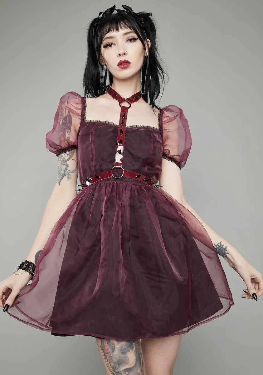 Wine Hell On Earth Harness Dress
