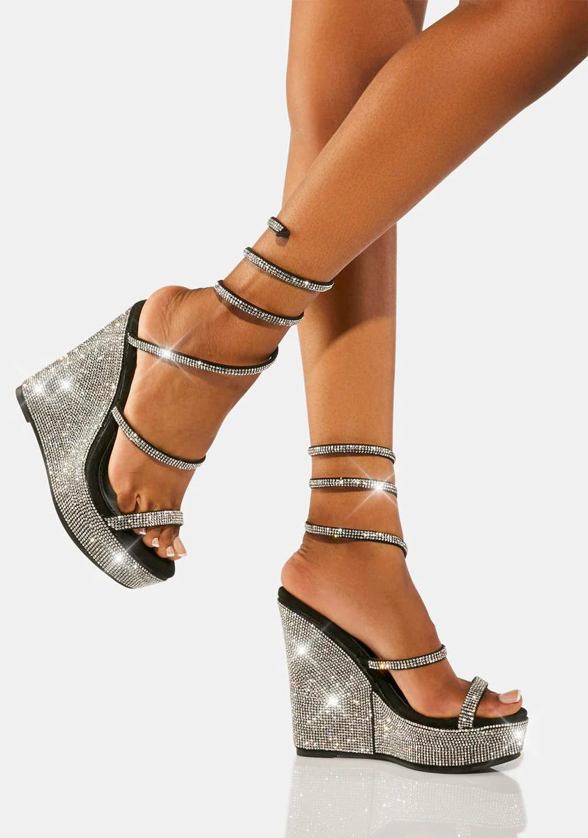 Take Me To The Cosmo Wedge Heels