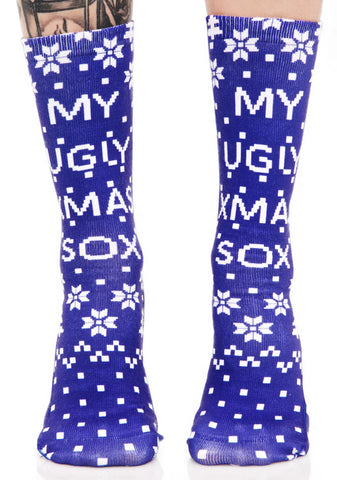 Ugly Xmas Sox Crew Socks