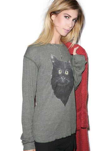 Lucky Fuzzy Cat Chalet Thermal - Dark Green