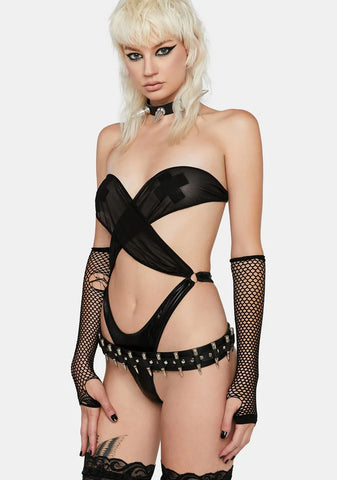 No Time To Talk Sheer Bodysuit