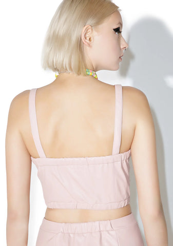 Sweet Heart Buckle Bustier