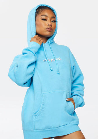 Electric Blue Classic Hoodie