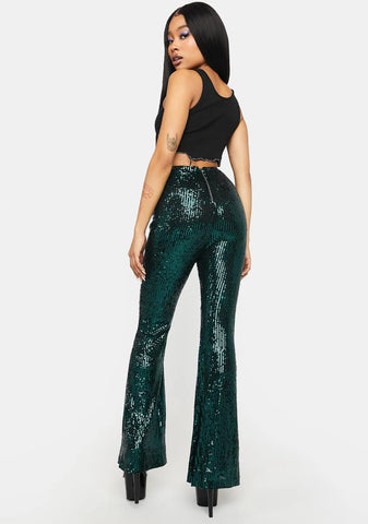 Thank U Next Sequin Flare Pants