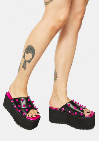 Hottie Leave Me Alone Studded Sandals